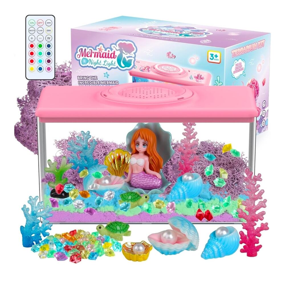 NIB Kids Mermaid Terrarium Stem Science Educational Kit